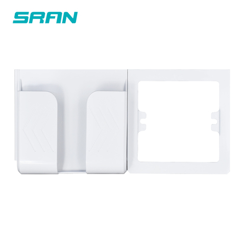 SRAN Super easy to use mobile phone bracket / shelf For EU standard wall power socket with usb electric outlet ► Photo 1/5