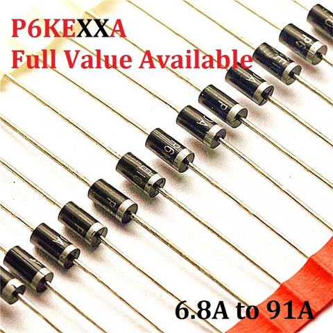 20PCS P6KE6.8A P6KE6A8 P6KE10A P6KE12A P6KE13A P6KE15A P6KE16A P6KE18A P6KE24A 6.8A/10A/12A/13A/15A/16A/18A/24A TVS Diode P6KE ► Photo 1/1