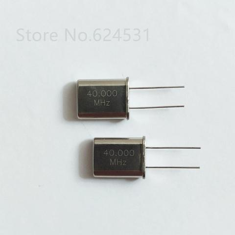 10pcs HC-49U Passive Quartz Crystal 40MHZ 40.00MHZ 40M Inline Crystal Resonator ► Photo 1/2