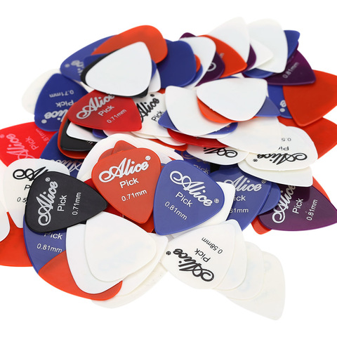 10Pcs/Set Alice ABS Guitar Pick 6 Sizes (0.58mm/0.71mm/0.81mm/0.96mm/1.2mm/1.5mm) Smooth Frosted Guitarra Plectrums Accessories ► Photo 1/6