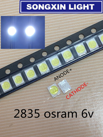 1000pcs For lextar led tv backlight 2835 3528 1210 6V electronique led led for lcd tv repair Assorted pack kit Cool white ► Photo 1/2