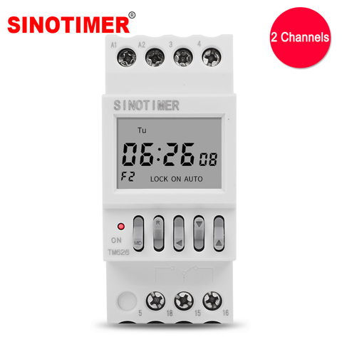 2 Channels Separate Control Output 7 Days Programmable Time Clock Switch, 1 Second Interval ► Photo 1/6