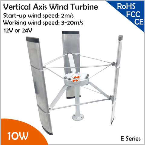 500r/m 10W 12V 5 blades/3 blades Mini Vertical Axis Wind Turbine , Swept area 0.1sqm small windmill Max 15W wind generator ► Photo 1/6
