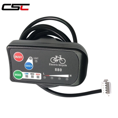 EBike Parts 36V 48V LED 880 Electric Bike Accessories Control Panel Bicycle LED880 Display for KT Controller ► Photo 1/2