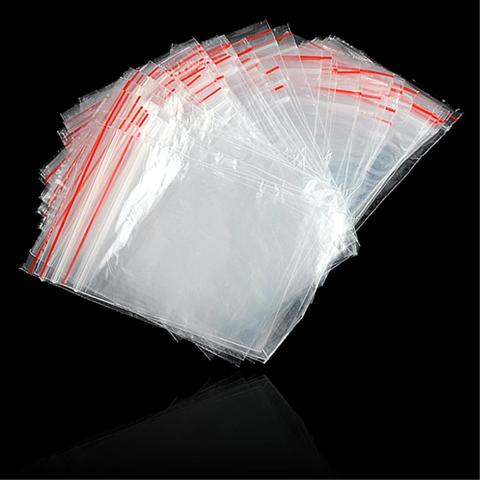 WITUSE TD Clear Zip Lock Bag 6 x 9cm Jewelry Reclosable Bags transparent zip bag mini bags print ► Photo 1/4
