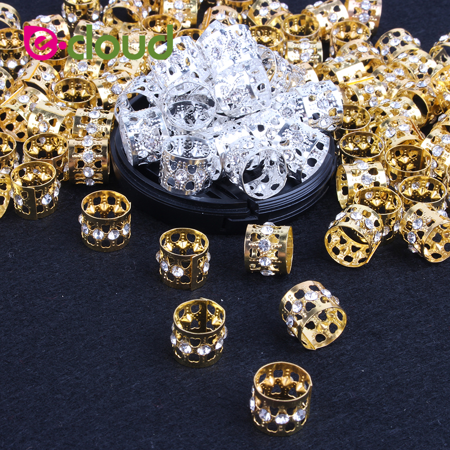 50-100 Pcs/lot Dreadlock Beads Metal Hair Clips Accessories For Dreadlocks  Adjustable Hair Bead Golden Silver Hair Rings - Price history & Review |  AliExpress Seller - e-Cloud Hair Accessories Store 