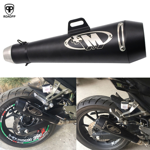 51mm Motorcycle Exhaust Muffler Pipe M4 Large Displacement Modified Pipe For Yamaha R6 For Kawasaki M4 For Honda CBR1000 YA001 ► Photo 1/6