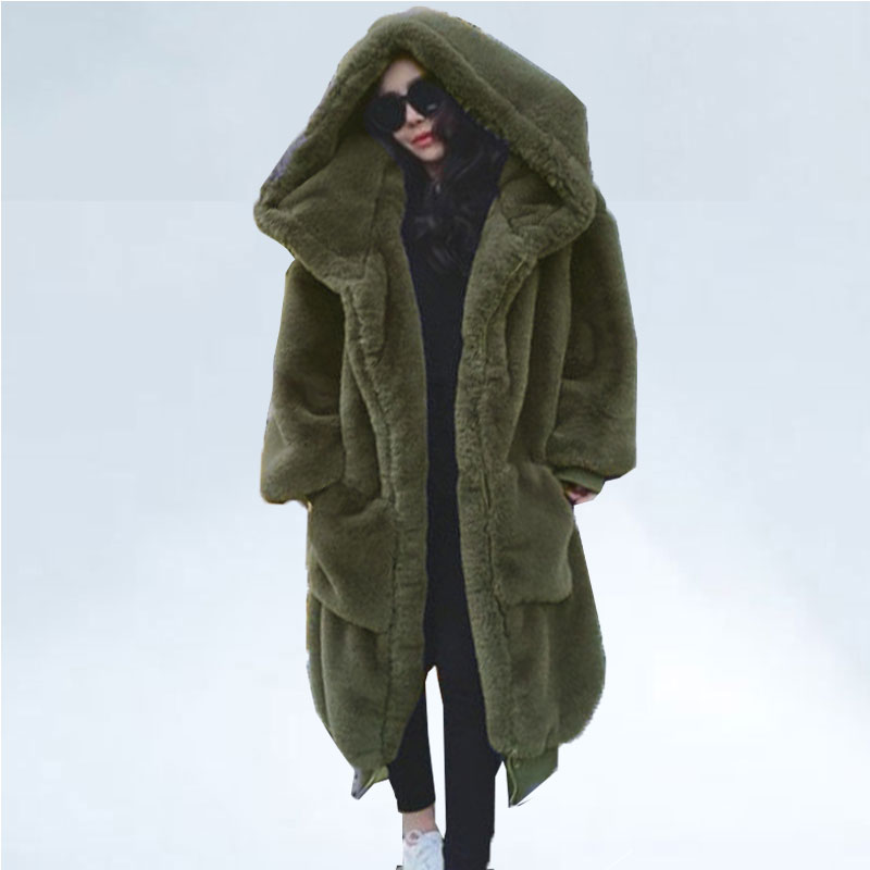 Oversized Winter Faux Fur Coat Women, Are Faux Fur Coats Warm