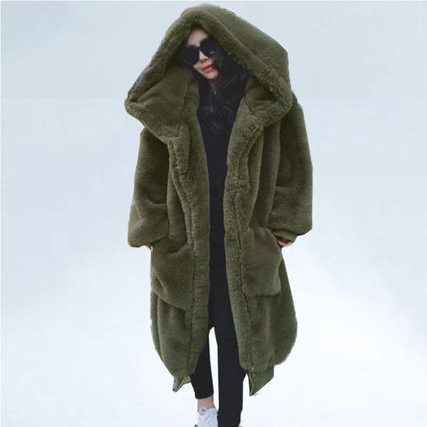 Faux Fur Jacket Coats Hoodies, Women S Faux Fur Winter Coats