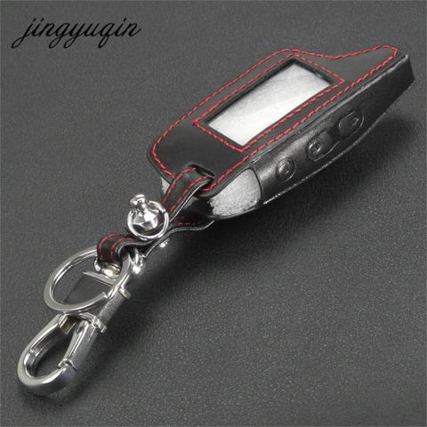 jingyuqin DXL3000 Leather Case Keychain for TAMARACK PANDORA LCD D073 DXL 3100/3170/3300 i-mod Alarm System Remote Control Cover ► Photo 1/4