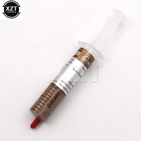 1pc high performance Gold Thermal Grease Syringe Silicone Compound Paste CPU GPU Cooling ► Photo 1/5
