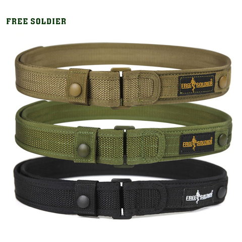 FREE SOLDIER Outdoor Sport Tactical Belt For Camping Hiking Climbing,Molle Belt For Men's 1.5 Inches Nylon Belt ► Photo 1/6