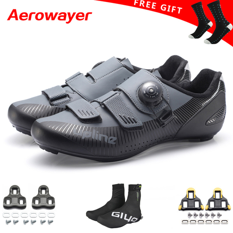 2022 upline road cycling shoes for SPD KEO ultralight racing road bike shoes men women professional bicycle sneakers breathable ► Photo 1/6