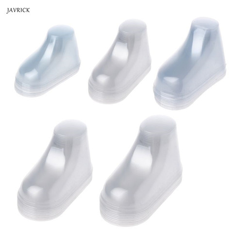 10Pcs Clear Plastic Baby Feet Display Baby Booties Shoes Socks Showcase Feet Display Half Boots Shoes Transparent PVC ► Photo 1/6