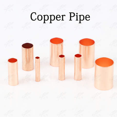 100PCS Copper connecting pipe wire joint small copper tube intermediate joint direct connection pressure pipe cold pressed ► Photo 1/6