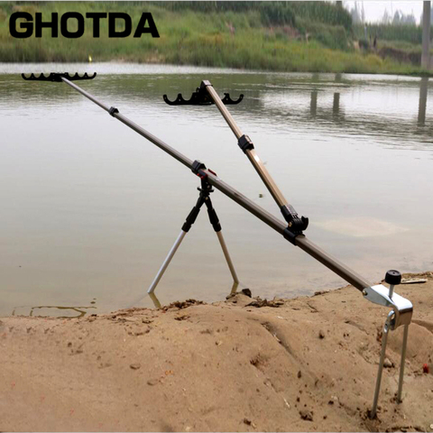 Fishing Rod Holder Adjustable Aluminium 1.5M 1.7M 2.1M Rod Pole Holder Bracket with Support Bipod ► Photo 1/6