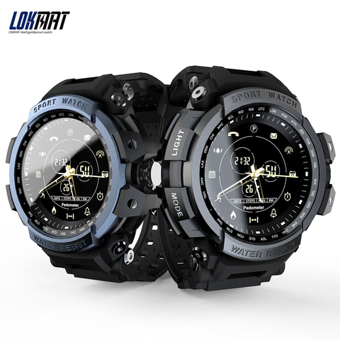 LOKMAT MK28 Smart Watch Waterproof Pedometer Reminder Fitness Tracker Bluetooth Smartwatch 12 Months Standby For iOS Android ► Photo 1/6