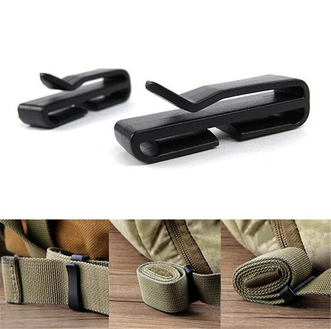 5x 25mm 38mm 50mm outdoor military strap Belt end clip adjust keeper tactical backpack bag camp hike attach molle webbing buckle ► Photo 1/1
