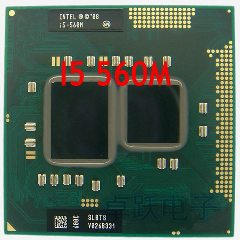 InteI core I5 560m I5-560m Dual Core 2.66GHz L3 3M PGA 988 PGA988 CPU Processor works on HM55 ► Photo 1/1