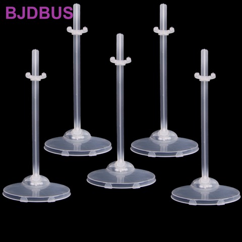 5 Pcs Translucence Doll Stands Figure Display Holder High Quality Toy Model Accessories for Barbie Doll 1/6 30cm Doll Kids ► Photo 1/5