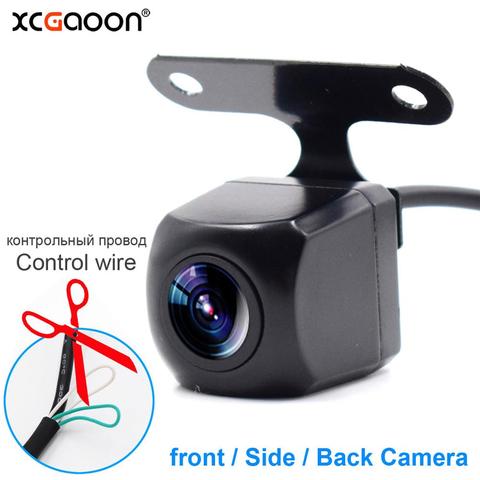 180 degrees Metal CCD Car Front Side Back Rear View Camera 4 Glass Lens Night Version Waterproof Wide Angle Improved Lens ► Photo 1/6