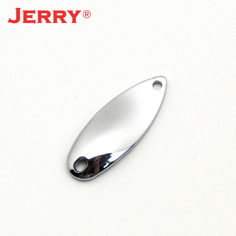 Jerry 50pcs 2g 3.5g 5.5g hard bait miu unpainted blank brass lake area trout spoons blinkers baubles spinner bait pesca ► Photo 1/4