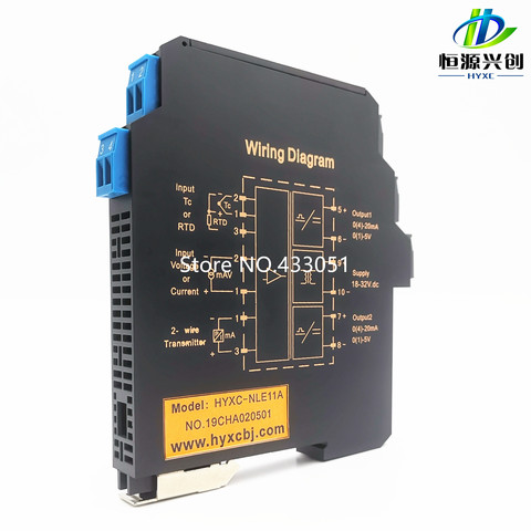 Ultra-thin signal isolation transmitter current, voltage transmitter multi-input, multi-output 4-20MA, 0-5V, 0-10V, power supply ► Photo 1/6