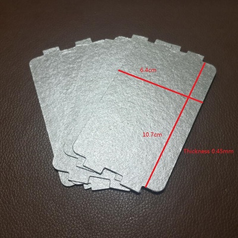 5PCS/lot Microwave Oven Mica Plate Sheet 0.45mm Thicker 10.7X6.4cm ► Photo 1/1