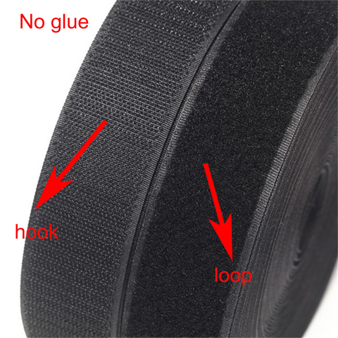 1M Pair Hook and Loop fastener Tape No Glue the hooks velcros adhesive Sewing-on strips Magic belt sticky tape DIY hook and loop ► Photo 1/6