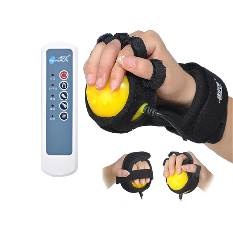 3 Modes Hot Compress Hand Vibrating Massage Ball Hands Inability Disease Fix Tape Heating Massager finger training device ► Photo 1/1