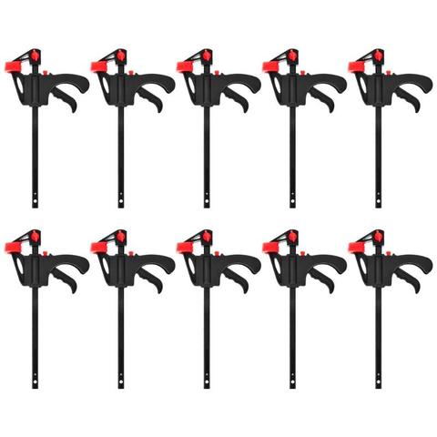 1-10pcs 4-12 Inch Quick Ratchet Release Speed Squeeze Wood Working Work Bar F Clamp Clip Kit Spreader Gadget Tools DIY Hand Tool ► Photo 1/6