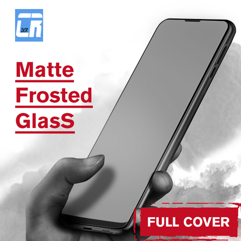 No Fingerprint Matte Frosted Tempered Glass for Xiaomi Redmi Note 7 6 9 8 Pro 4X S2 5X 6X F1 Mix 2s Poco X3 Nfc Screen Protector ► Photo 1/6
