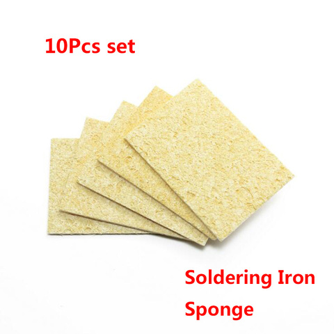High quality 10Pcs High Temperature Resistant Sponge Electric Iron Tip Cleaning Sponge Rectangular 3.5CM*5CM ► Photo 1/5