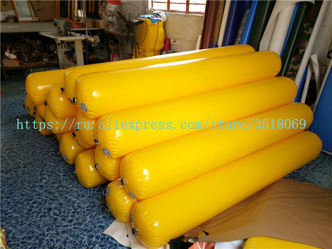 Sell yellow PVC inflatable floating tube, PVC inflatable buoy, floating objects on the water ► Photo 1/5