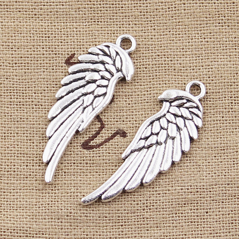100pcs Double Angel Wings Charms Gold/ Tibetan Silver Charms Pendant Beads 
