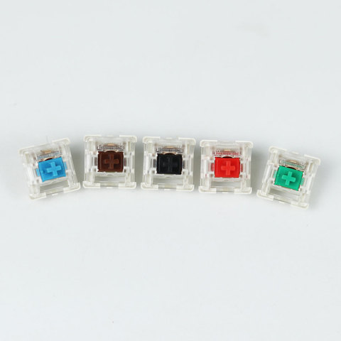 Greetech Keyswitch  green brown blue red black switches for mechanical keyboard cherry mx compatible  3pin SMD Plate Mount ► Photo 1/5
