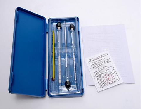 3 Pcs Hydrometer Alcoholmeter Tester(0-40%, 30-70%, 70-100%) with Thermometer 0-100% Alcohol Concentration Meters ► Photo 1/4