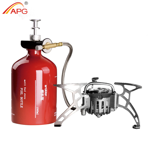APG Portable Camping Stove Oil/Gas Multi-Use Gasoline Stove 1000ml Picnic Cooker Hiking Equipment ► Photo 1/6