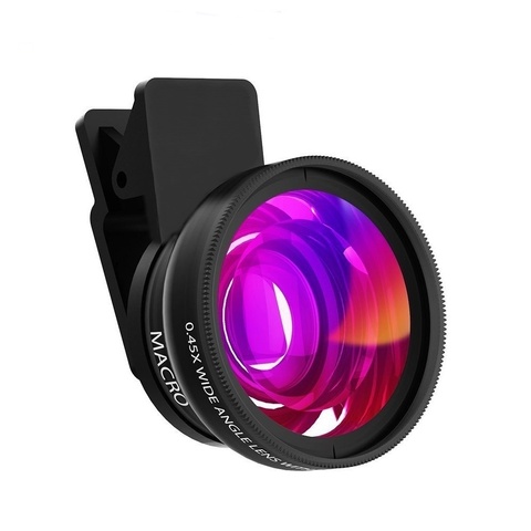 Tongdaytech Mobile Phone Lens 0.45x Super Wide Angle 12.5x Super Macro HD Camera Lens For iPhone 8 7 6 XS Huawei Xiaomi Samsung ► Photo 1/6