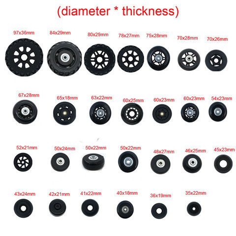 Suitcase Wheels Repair Replacement Parts for Luggage  360 Spinner Upright Mute High Quality  Wheels for Suitcases 1 PCS ► Photo 1/6