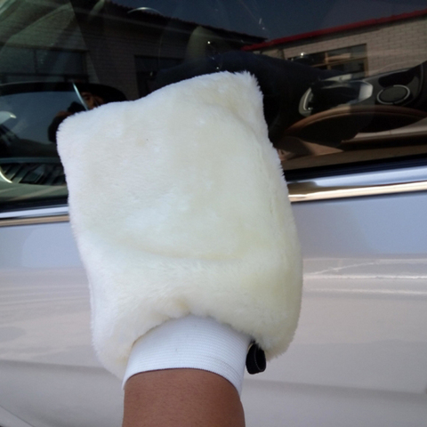 1 Pcs Wool Soft Car Washing Gloves Cleaning Brush Microfiber Plush Mitt Car Wash Glove Towel Detailing Brushes Sponge Tools ► Photo 1/6