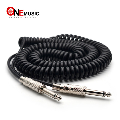 Guitar Spring Cable 6.5mm to 6.5mm Male to Male Spring Audio Cable 5M ► Photo 1/4