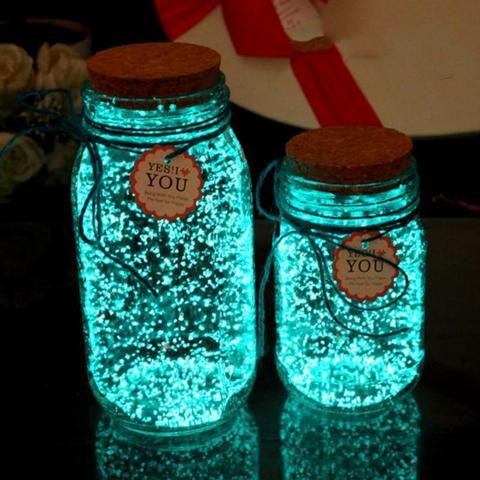Glow In The Dark 10g Luminous Party DIY Bright Noctilucent Sand Paint Star Wishing Bottle Fluorescent Particles Kid Gift ► Photo 1/6