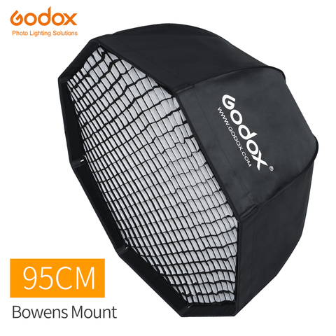 Godox 95cm 37.5in Portable Octagonal Umbrella Softbox with Honeycomb Grid Bowens Mount Studio Flash Softbox SK400II QT400II ► Photo 1/6