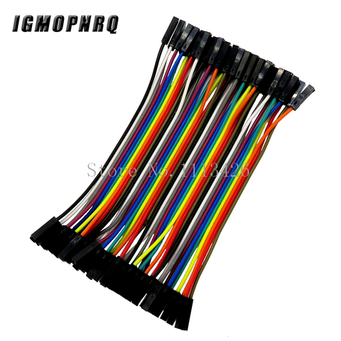 40pcs 10cm 2.54mm 1pin 1p-1p female to female jumper wire Dupont cable ► Photo 1/1