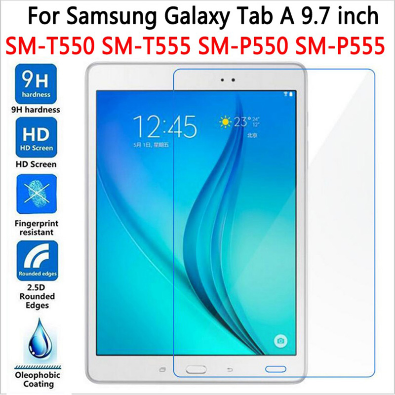9H hardness Vontox 2 pieces tempered glass compatible with Samsung Galaxy Tab A 10.1 99% transparent. screen protector for Samsung Galaxy Tab A 10.1 anti-scratch tempered film