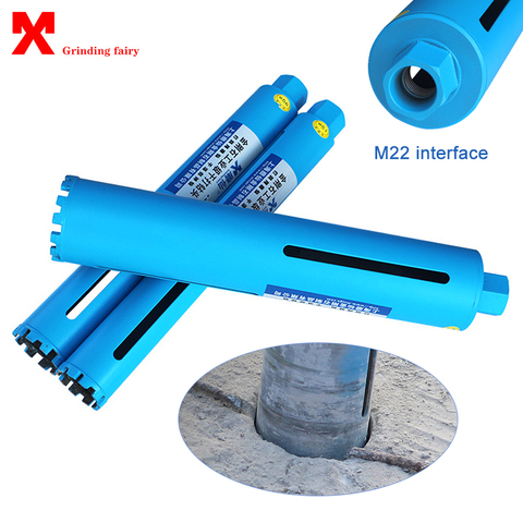 400mm Length Diamond Crown Drill Bit Core Bit For Concrete Air Conditioning Installation Masonry Drilling M22 Interface Hole Saw ► Photo 1/6