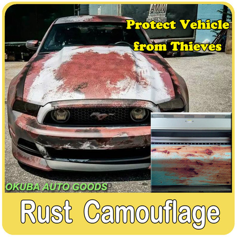 23 Kinds Different Rust Vinyl Wrap Rusty Camouflage Vinyl Film for Car Wrap Iron Car Body Stickers Motorcycle Stickers ► Photo 1/4