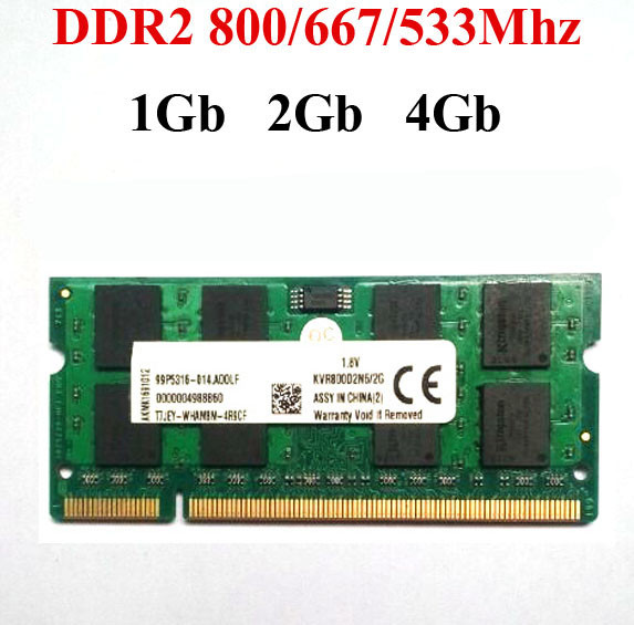 laptop DDR2 RAM 1gb 2Gb 4Gb DDR2 800Mhz 667Mhz 533Mhz ddr 1G 2G 4G sodimm ddr2 laptop RAM -- lifetime warranty - Price history & | AliExpress Seller -