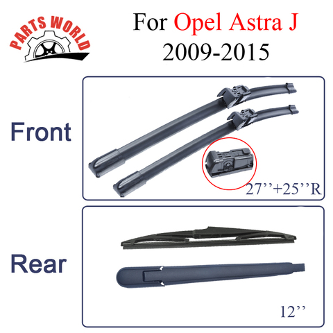 Front And Rear Wiper Blades For Opel Astra J 2009 2010 2011 2012 2013 2014 2015 Rubber Windshield Car Accessories ► Photo 1/5